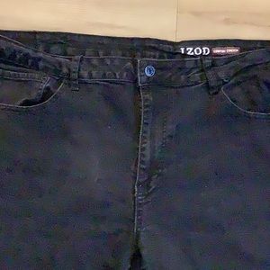 Pair of Men’s Black Stretch Denim Jeans Relaxed Fit Size 42 X 32